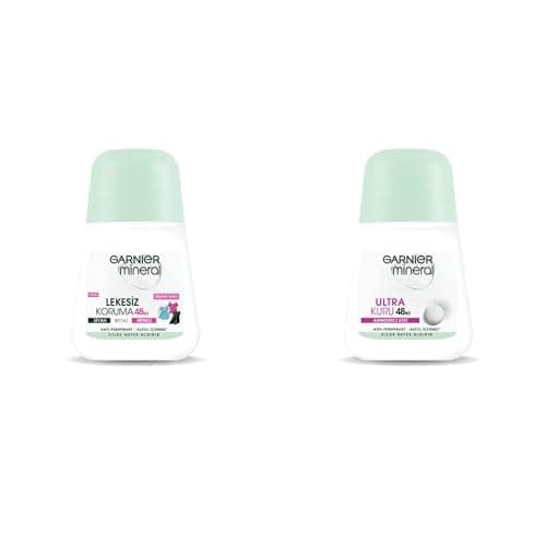 Garnier Mineral Lekesiz Koruma Roll-On Deodorant + Garnier Mineral Ultra Kuru Roll-On Deodorant