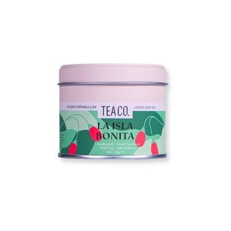 TEA CO. La Isla Bonita Tropikal Meyveli Poşet Çay, Metal Kutu 25 g