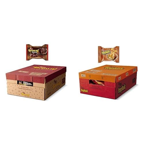 Eti Browni Gold Vişne Soslu Çikolatalı Kek 45 g x 24 Adet ve Eti Topkek Portakallı Kek 40 g x 24 Adet