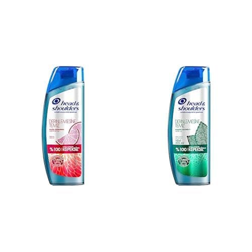 Head & Shoulders Derinlemesine Temizlik Şampuan Nazik Arındırma Greyfurt 300 ml ve Head & Shoulders Derinlemesine Temizlik Şampuan Kaşıntı Giderici Nane 300 ml