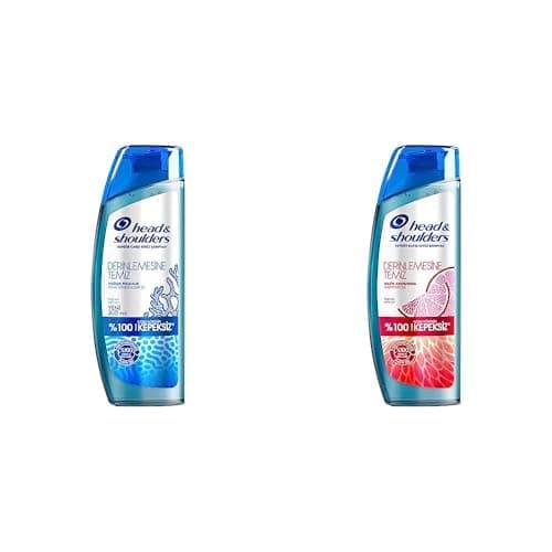 Head & Shoulders Derinlemesine Temizlik Şampuan Yoğun Ferahlık Deniz Mineralleri 300 ml ve Head & Shoulders Derinlemesine Temizlik Şampuan Nazik Arındırma Greyfurt 300 ml