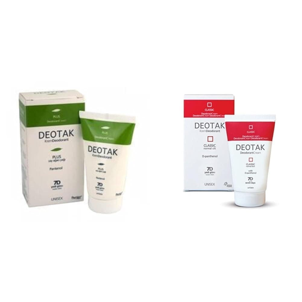 Deotak Plus Krem Deodorant 35 ml 1 Paket(1 x 35 ml) x Normal Ciltler İçin Klasik Krem Deodorant (35 ml)
