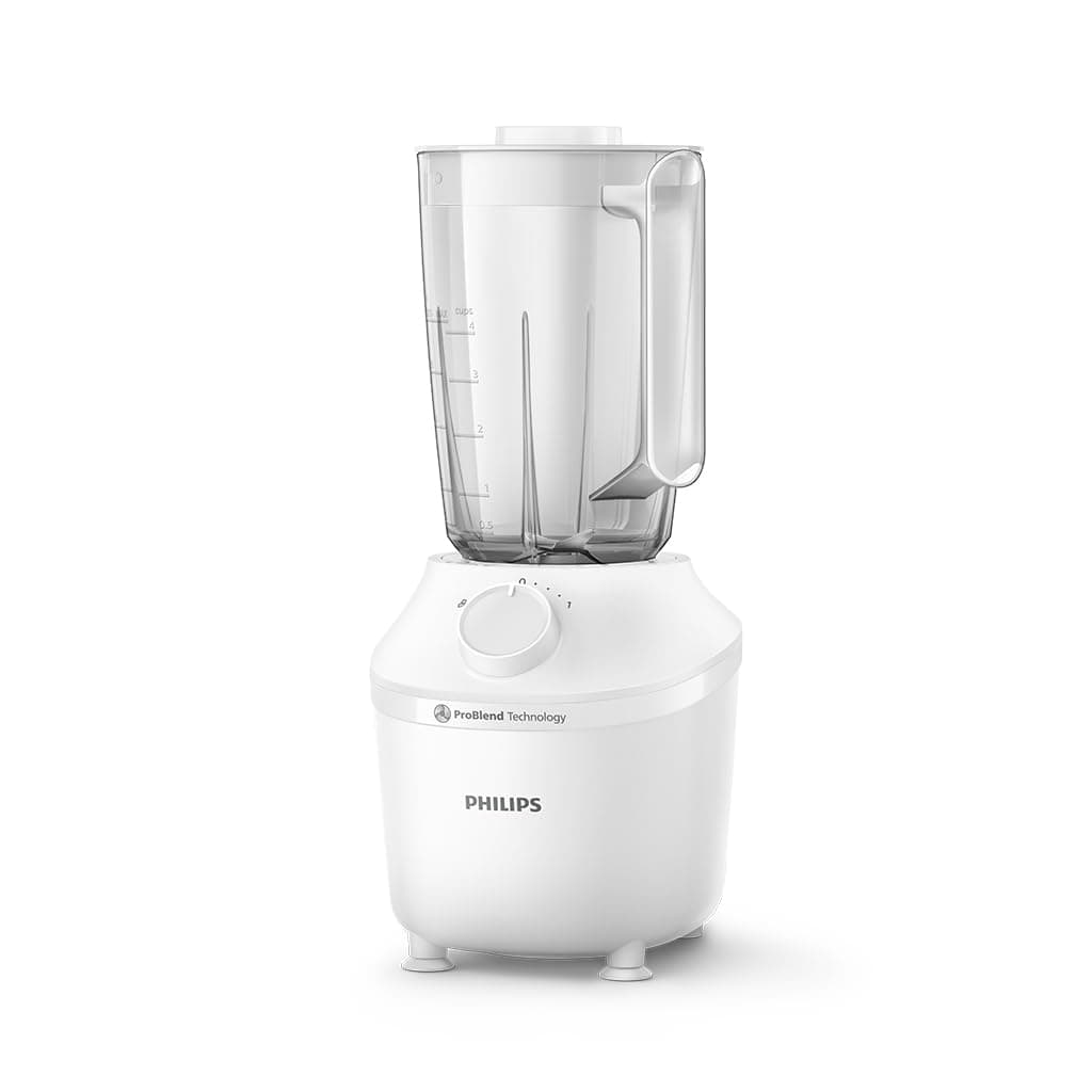 Philips 3000 Serisi Blender, ProBlend Teknolojisi, 450W, 1,9 Lt, Paslanmaz Çelik Bıçaklar, Beyaz, HR2041/00