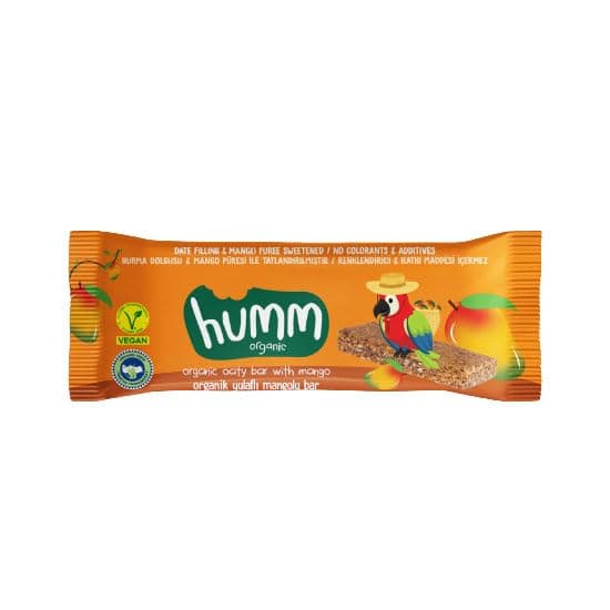 Humm Organic Organik Vegan Mangolu Yulaf Bar - 27g