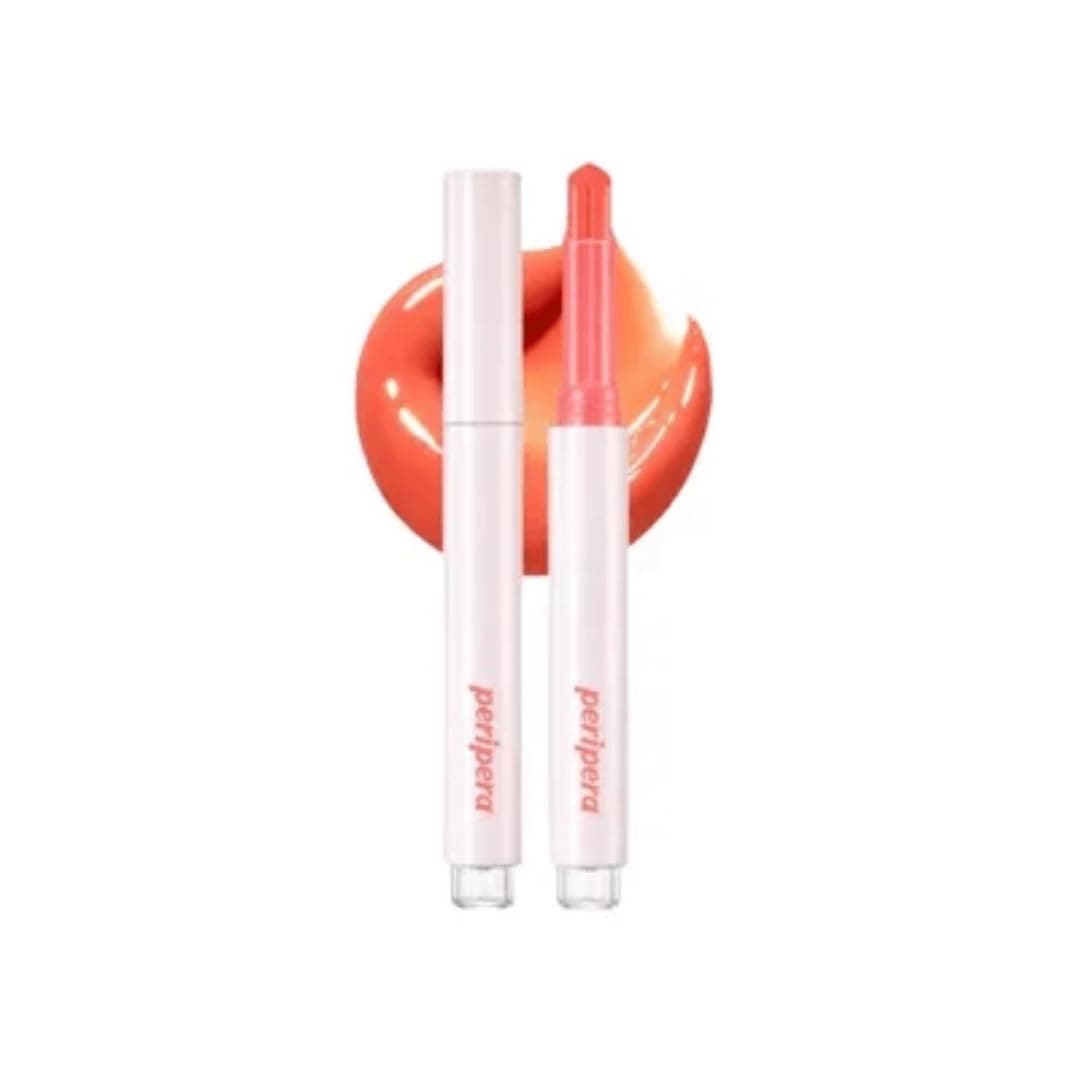 Peripera Yoğun Nemlendirici, Parlak Bitişli Balm Peripera Heart Jam Glow Lip (1 Peach Fondue)