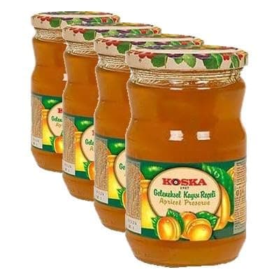 Koska 760 Gram Ekstra Geleneksel Kayısı Reçeli (4 paketi)