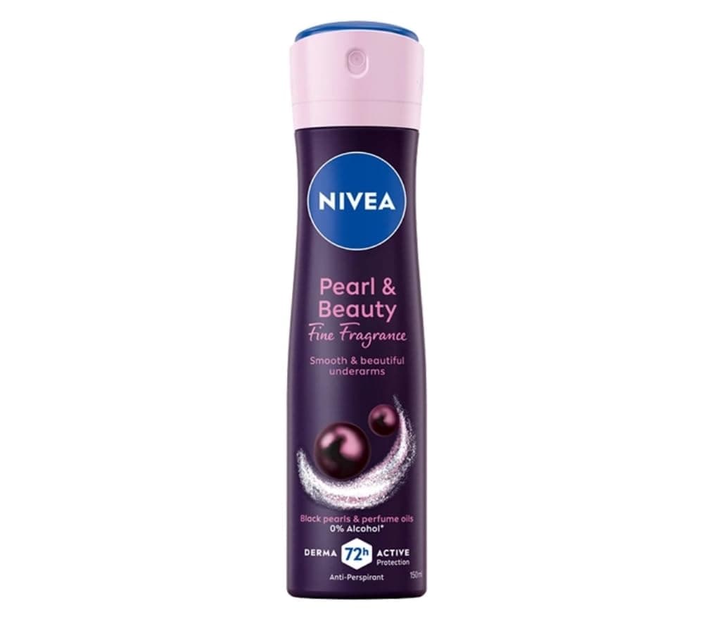 NIVEA Kadın Sprey Deodorant Pearl&Beauty Fine Fragrance,48 Saat Anti-perspirant Koruma 150ml