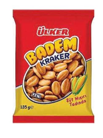 ÜLKER Mısırlı Badem Kraker, 135 Gr (3 paketi)