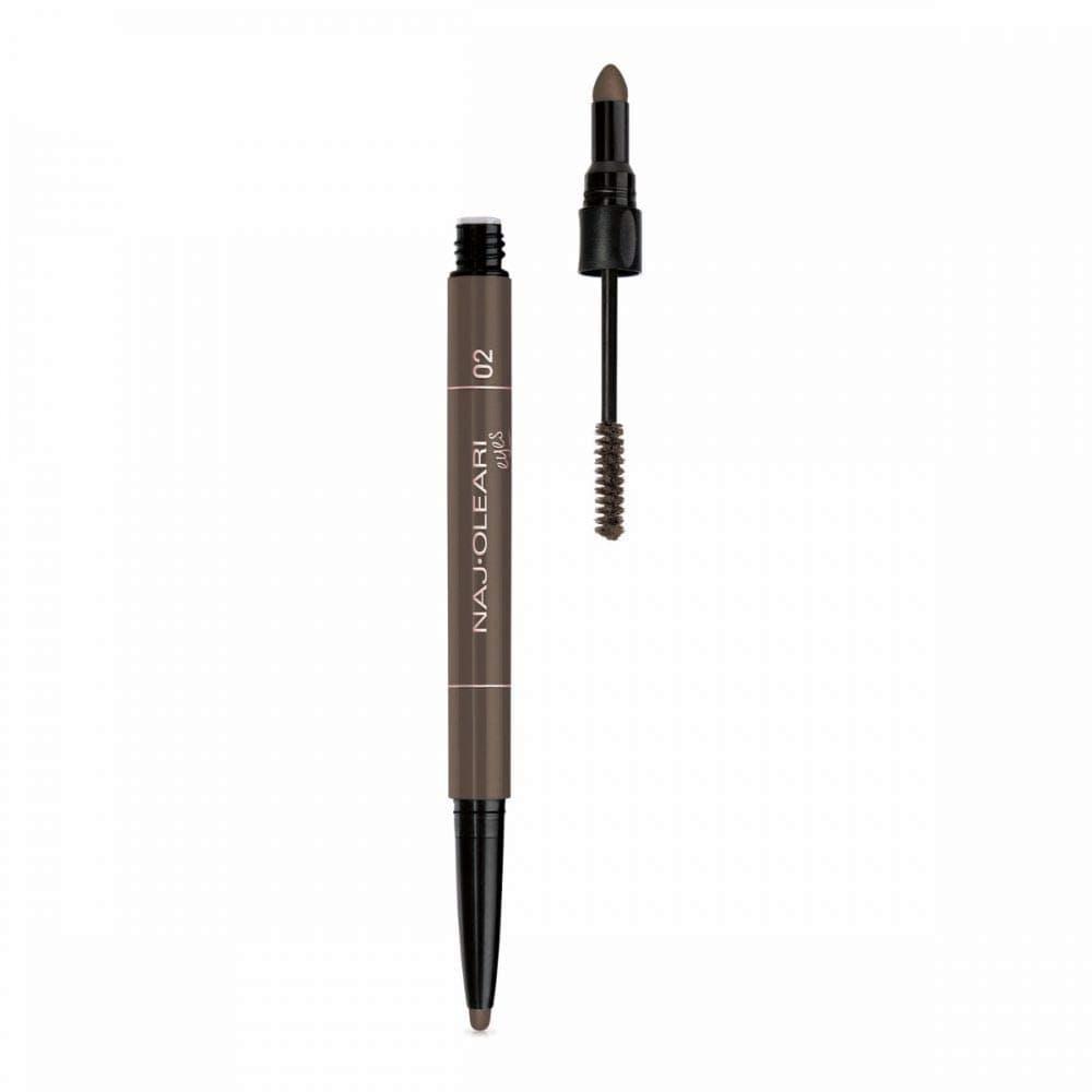Naj Oleari 3 in 1 Perfect Brow Castane Kaş Kalemi, Göz Kalemi ve Maskara