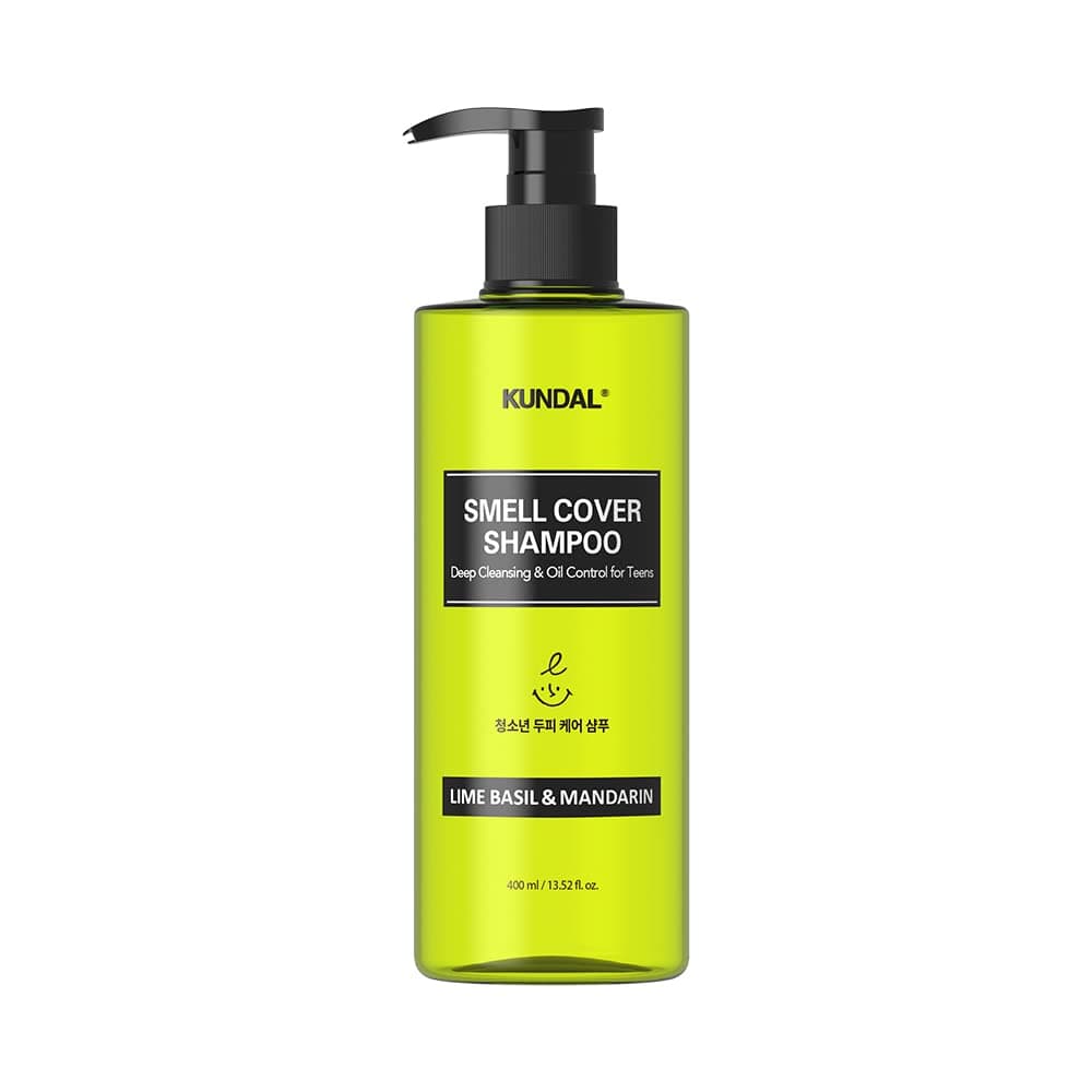 KUNDAL Gençler İçin Sebum Dengeleyici Bakım Şampuanı KUNDAL Smell Cover Shampoo 400ml (LimeBasil&Mandarin)