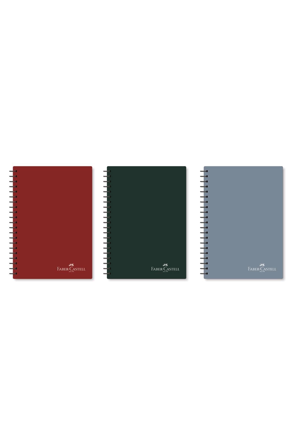 FABER-CASTELL PP Koyu Renkler Defter, 100 Y, Çizgili
