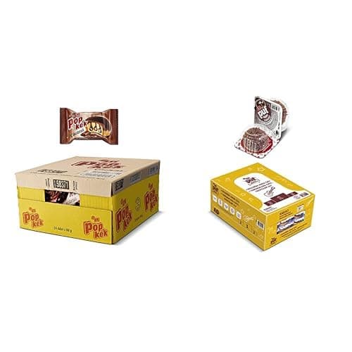 Eti Popkek Çikolatalı Kek 60 g x 24 Adet Kahverengi ve Eti Puf Kakaolu Bisküvi 18 g x 48 Adet