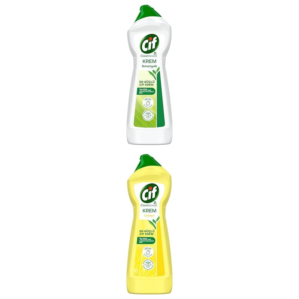 Cif Krem Amonyak 750 ml x2 + Cif Krem Limon 750 ml x1
