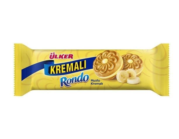 ÜLKER Kremalı Rondo Muzlu Bisküvi, 61 Gr