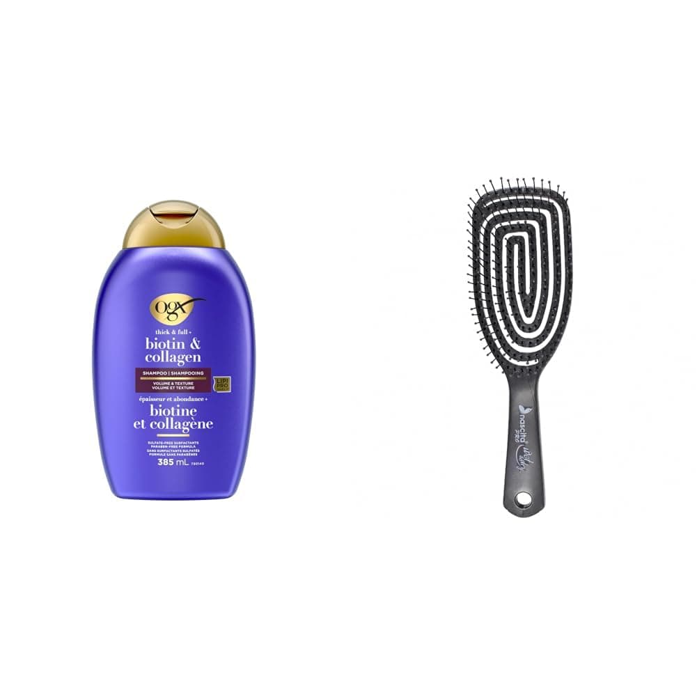 OGX Biotin Kolajen Dolgunlaştırıcı Sülfatsız Şampuan 385 Ml & Nascita Pro Üç Boyutlu Saç Fırçası