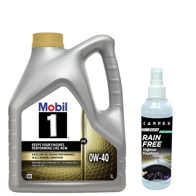 Mobil 1 FS 0W40 Motor Yağı 4 L + 06772 Carpex Cam Yağmur Kaydırıcı