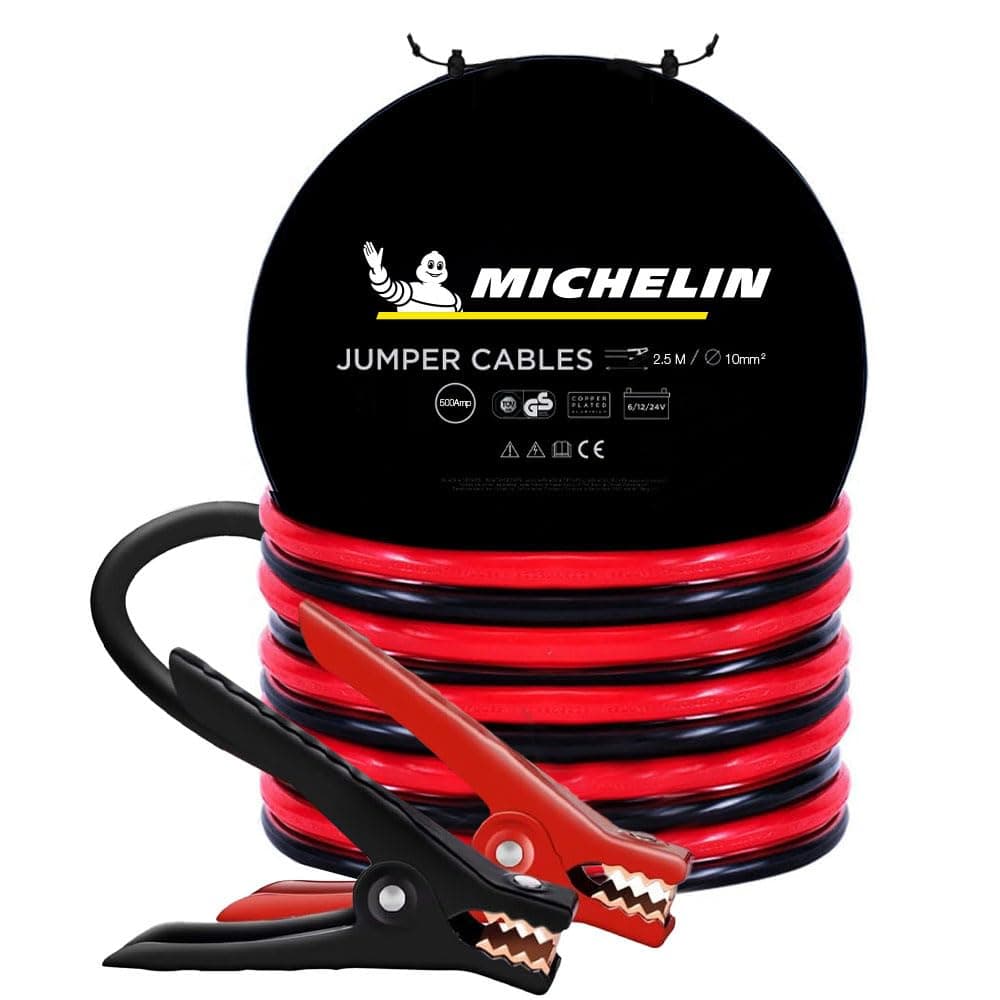 MICHELIN ML4002 6V/12V/24V 500Amper 2,5 Metre 10 milimetrekare Akü Takviye Kablosu