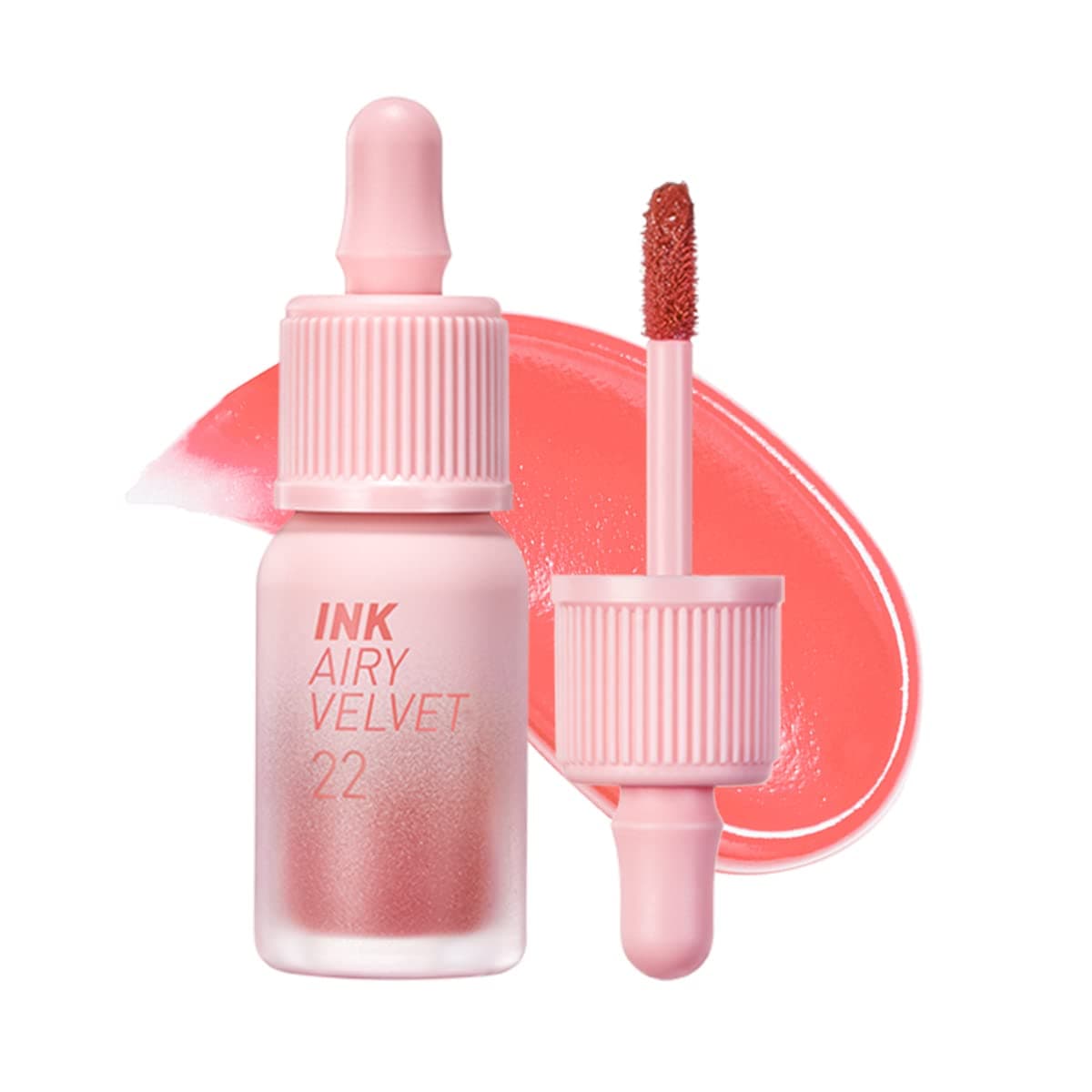 Peripera Uzun Süre Kalıcı ve Hafif Formüllü, Kadife Bitişli Tint Peripera Ink Airy Velvet (22 Center Peach)