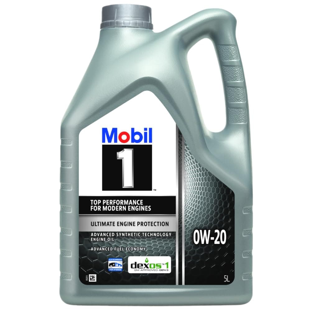 Mobil 1 0W20 Motor Yağı, 5 L
