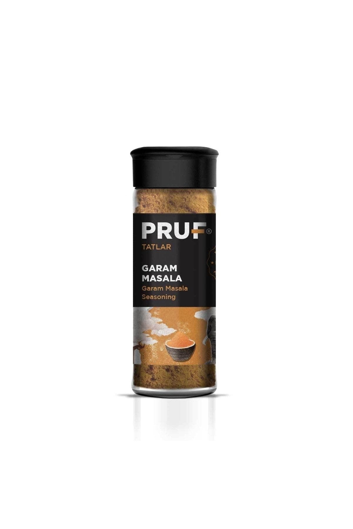 Pruf Garam Masala Hint Çeşnisi 45 Gr. Sağlıklı Cam Şişe
