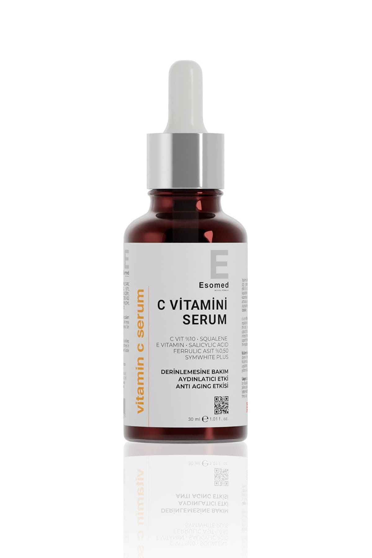 C Vitamini Serumu –%10 C Vitamini + Squalane + Ferulik Asit + E Vitamini Kırışıklık Karşıtı C Vitaminli Serum 30ml