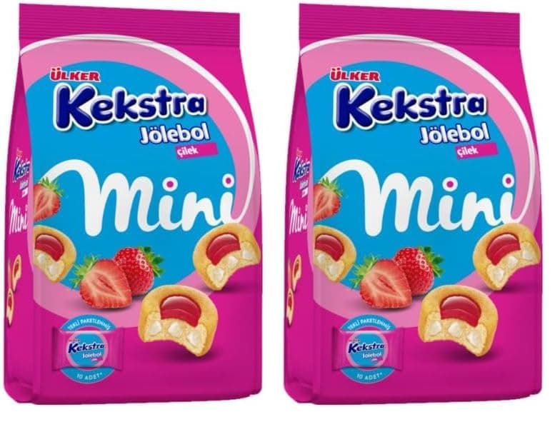ÜLKER Kekstra Mini Çilekli 150 Gram 2li paket, 2'li
