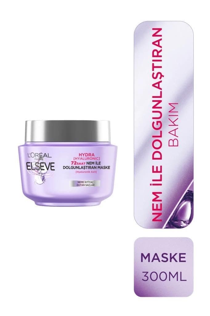 L’Oréal Paris Elseve Hydra [Hyaluronic] 72 Saat Nem ile Dolgunlaştıran Maske 300ml