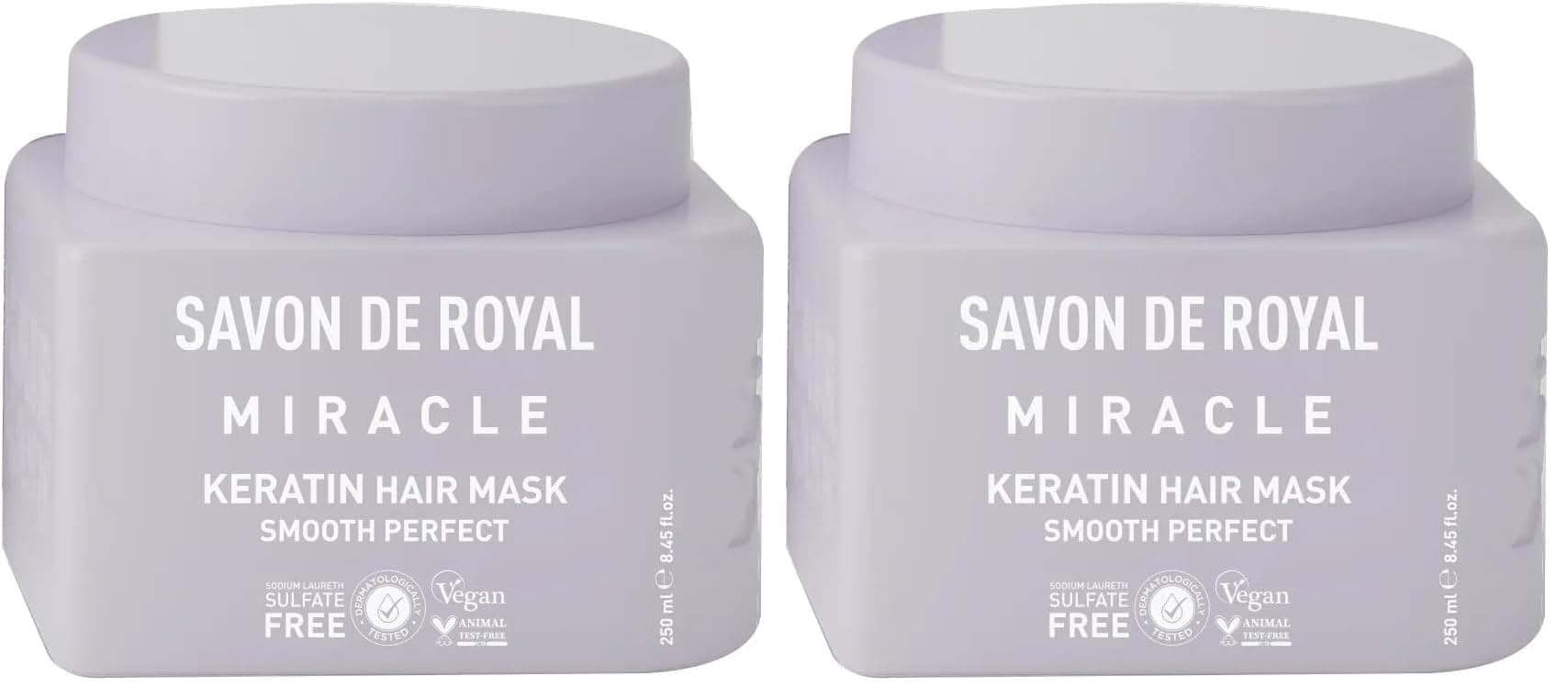 Savon De Royal Miracle Saç Bakım Maskesi 250 ml | Canlılığını Yitirmiş Saçlar | Pürüzsüz Etkili | Keratin Yağı (2 paketi)