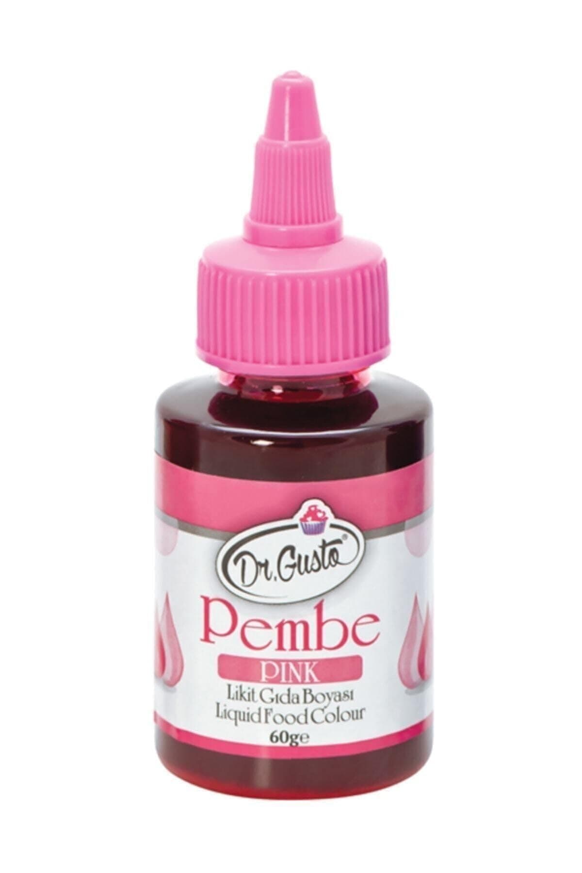 Dr.Gusto Su Bazlı Likit Gıda Boyası 60 Gr Pembe