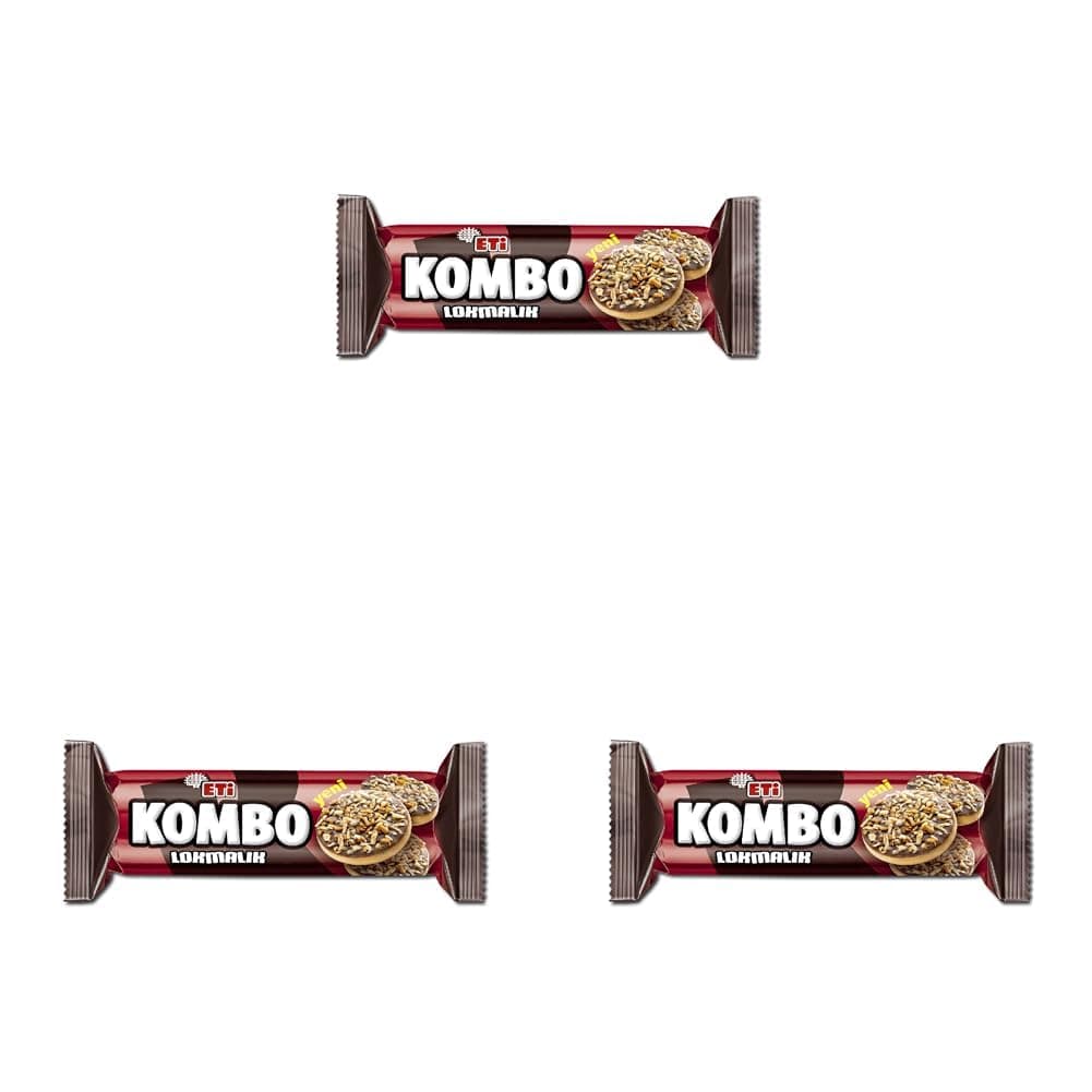 Eti Kombo Lokmalık Bisküvi 84 g 3lü paket
