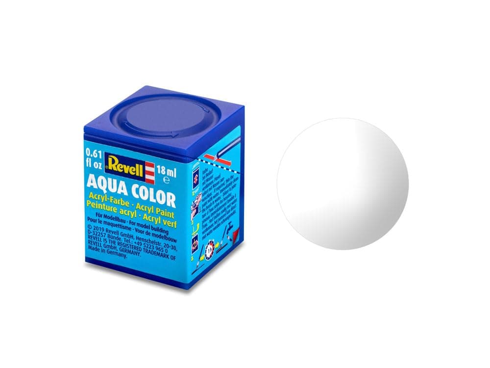 Revell - Su Bazlı white,matt Maket Boyası Clear 18 Ml (36105)