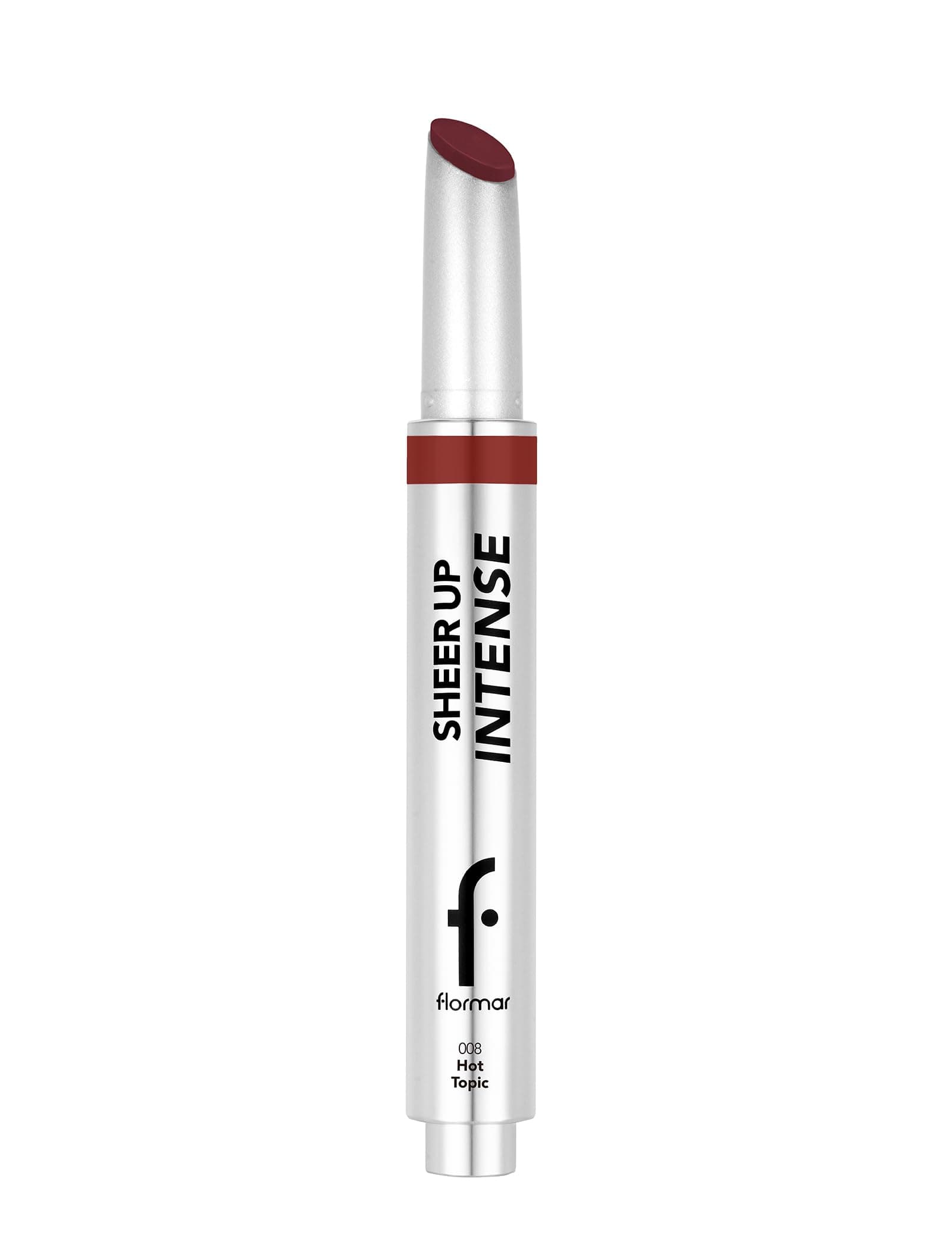 Flormar Sheer Up Intense Lipstick -008 HOT TOPIC