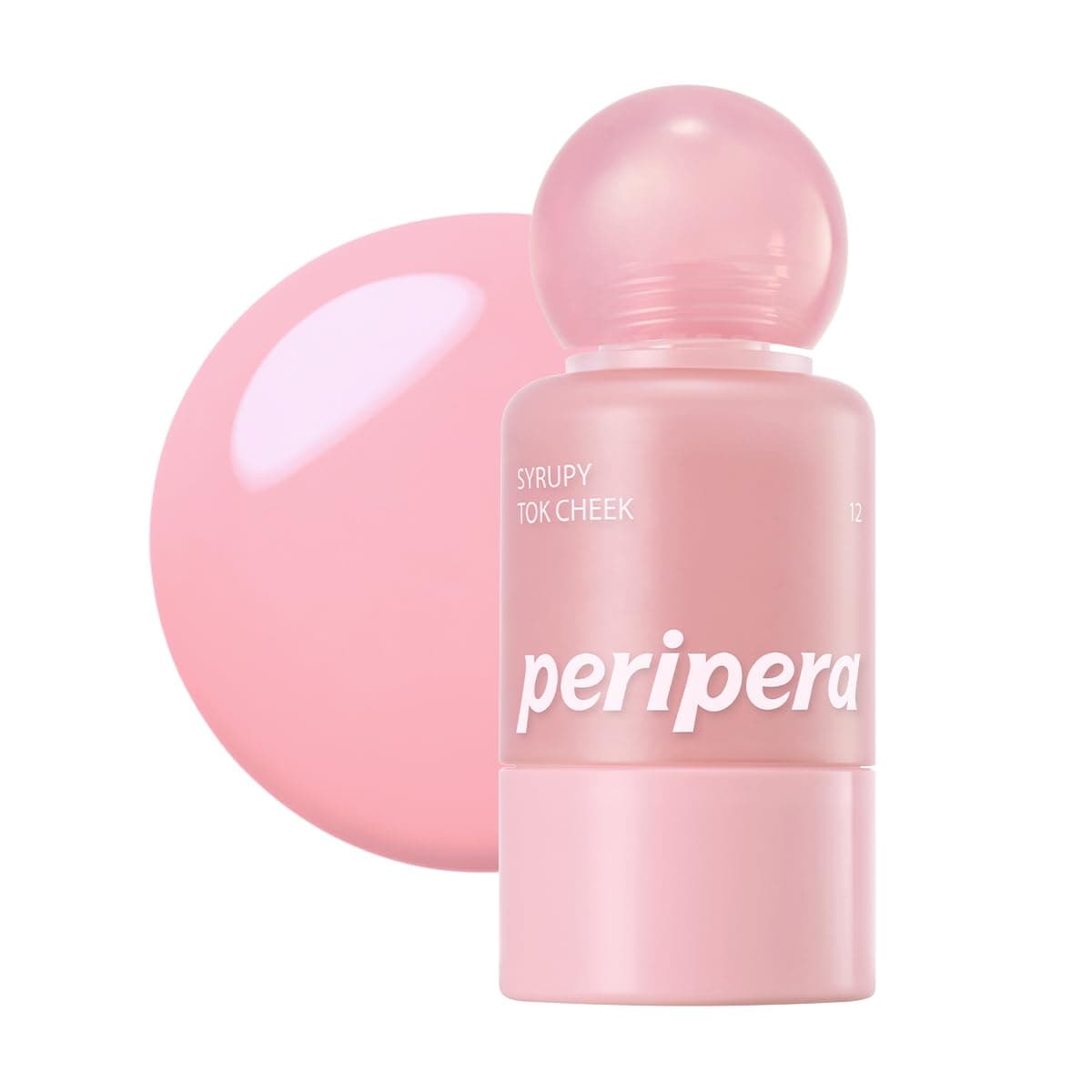 Peripera İnce Yapılı, Ciltle Bütünleşen, Pigmentli Likit Allık Syrupy Tok Cheek (12 Snug Mauve)