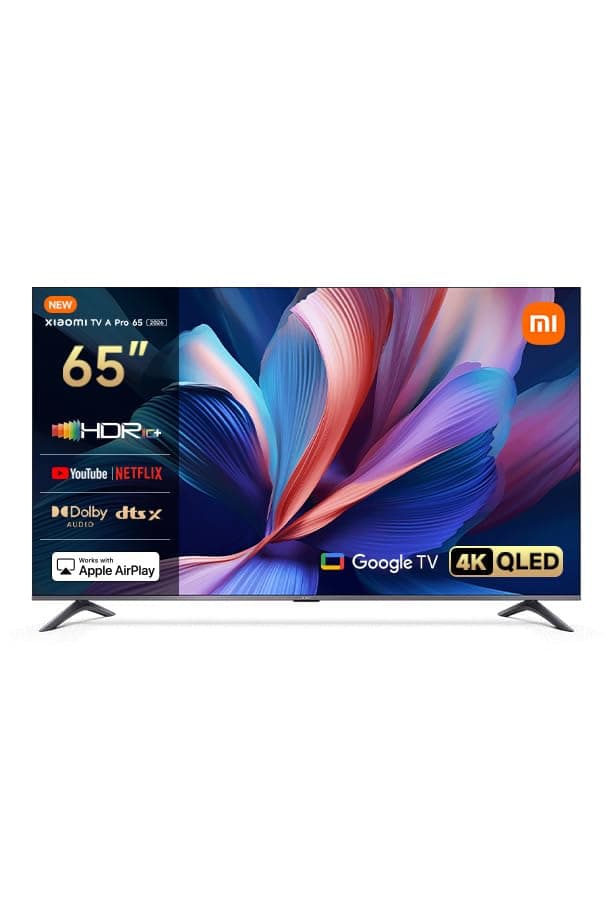 Xiaomi TV A Pro 65 2026 65 İnç 164 cm 4K UHD QLED Google TV Dolby Vision HDR Smart TV Siyah