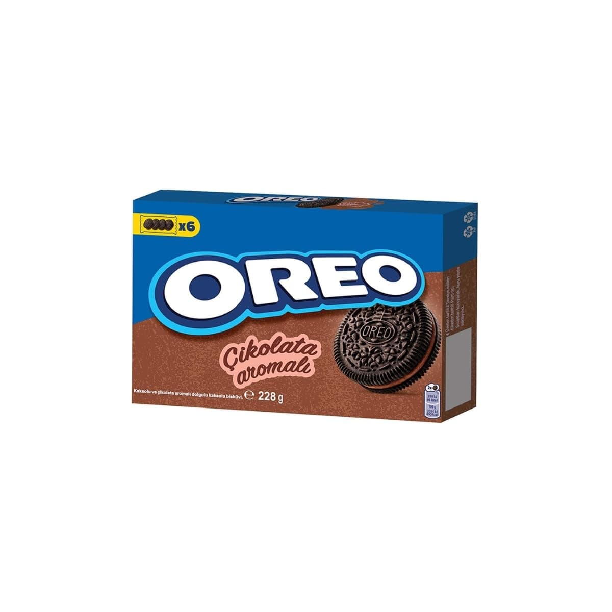 Oreo Kakaolu Çikolata Kremalı Bisküvi 228g - 12 Adet