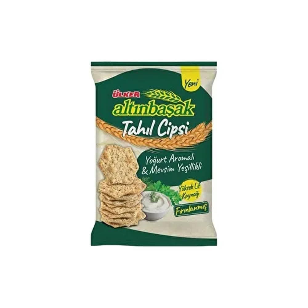 ÜLKER Altınbaşak Yoğurtlu ve Meyveli Yeşil Tahıl Cipsi, 120 Gr