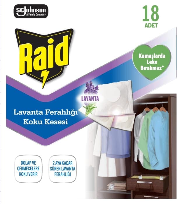 Raid Lavanta Kesesi 18 Adet