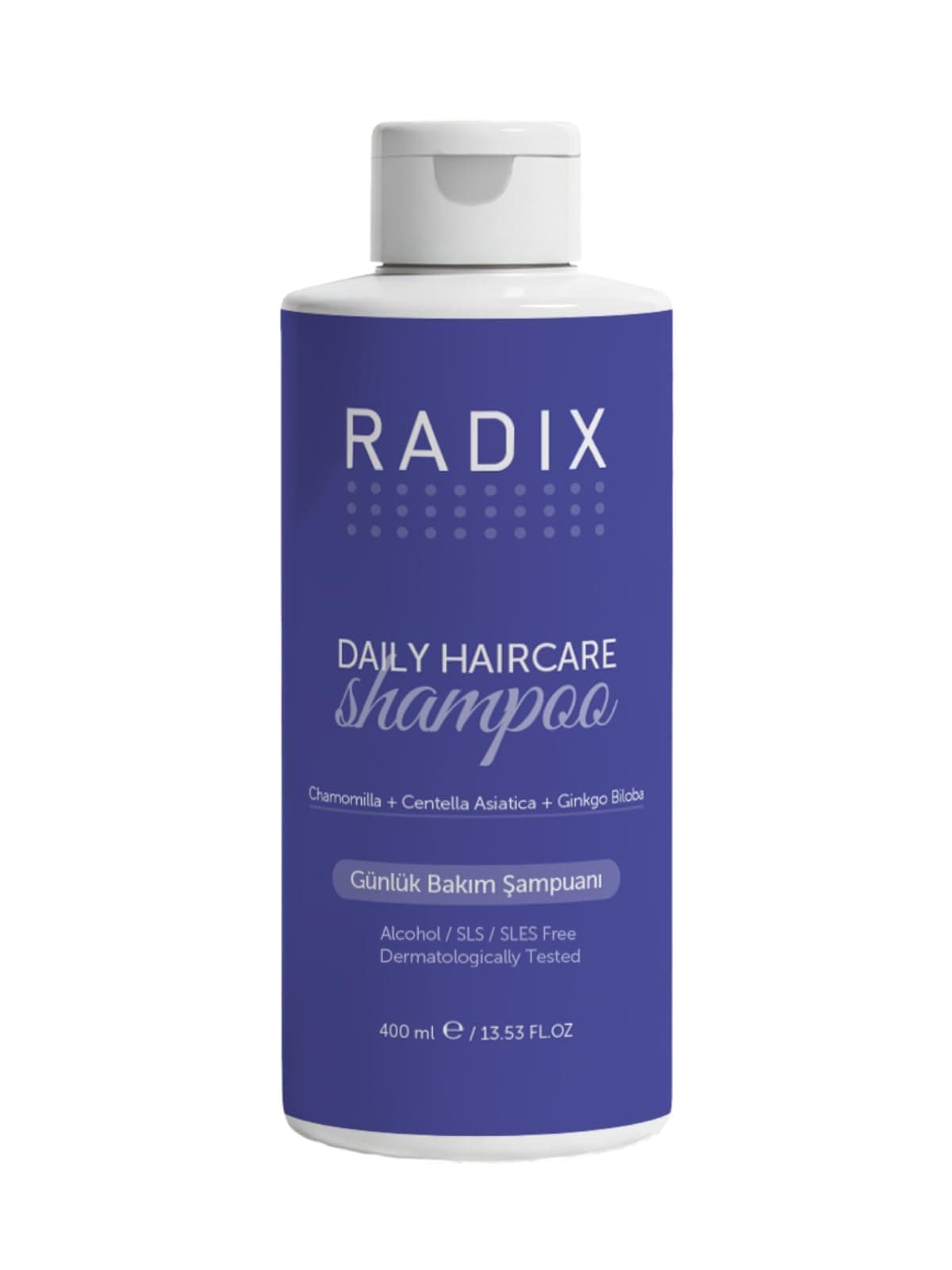 Radix Tüm Saç Tipleri için Tuzsuz Günlük Bakım Şampuanı, 400 ml, Nemlendirici ve Güçlendirici
