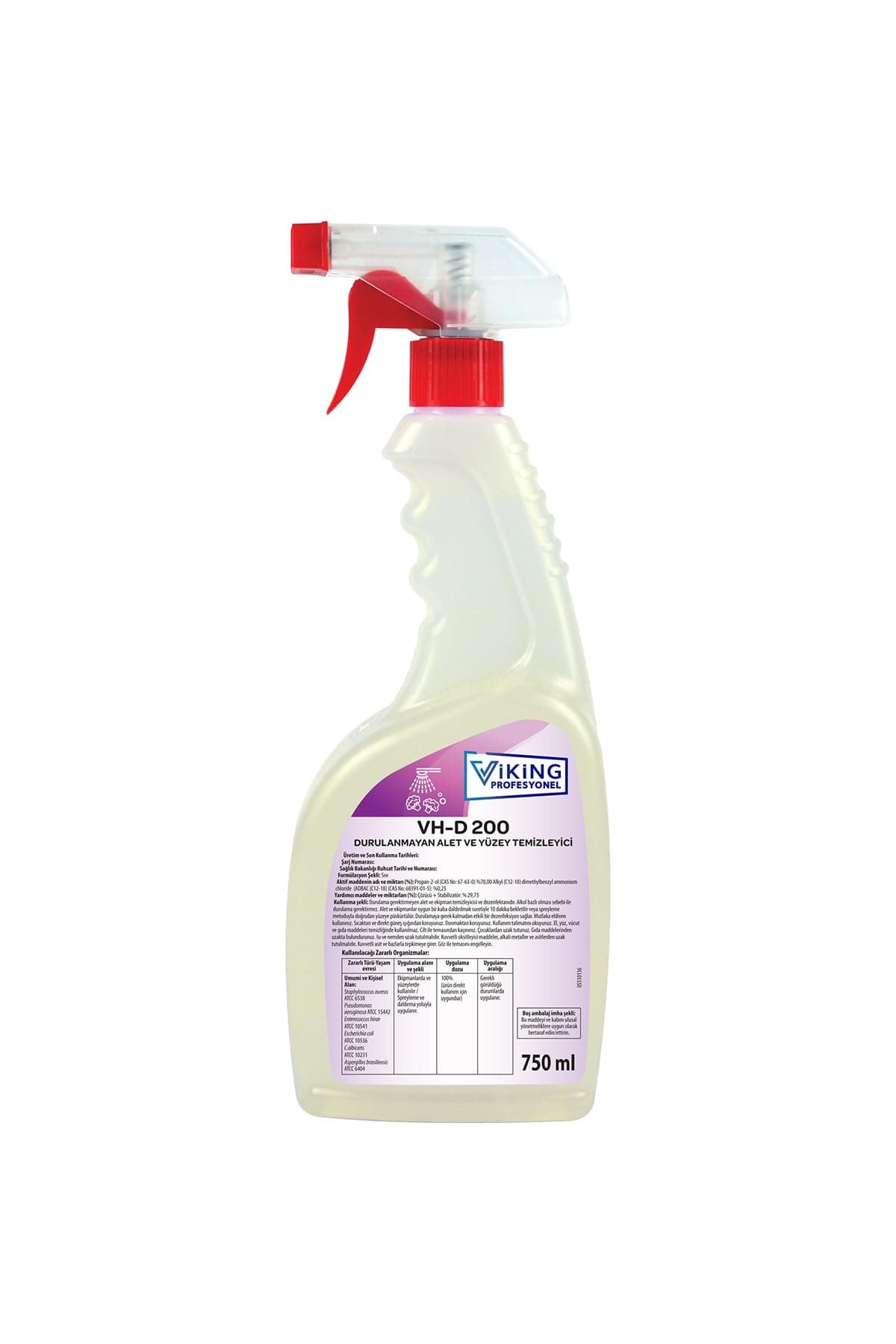 Viking VP VH-D 200 Durulanmayan Alet ve Yüzey Temizleyici 750 ml