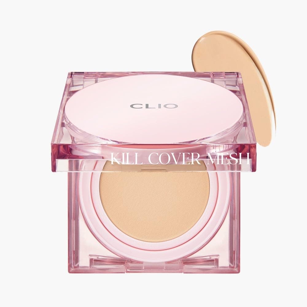 CLIO Yoğun Nem ve Işıltı Veren Cushion Clio Kill Cover Mesh Glow Cushion+Refill (4 Ginger) Spf50+PA++++