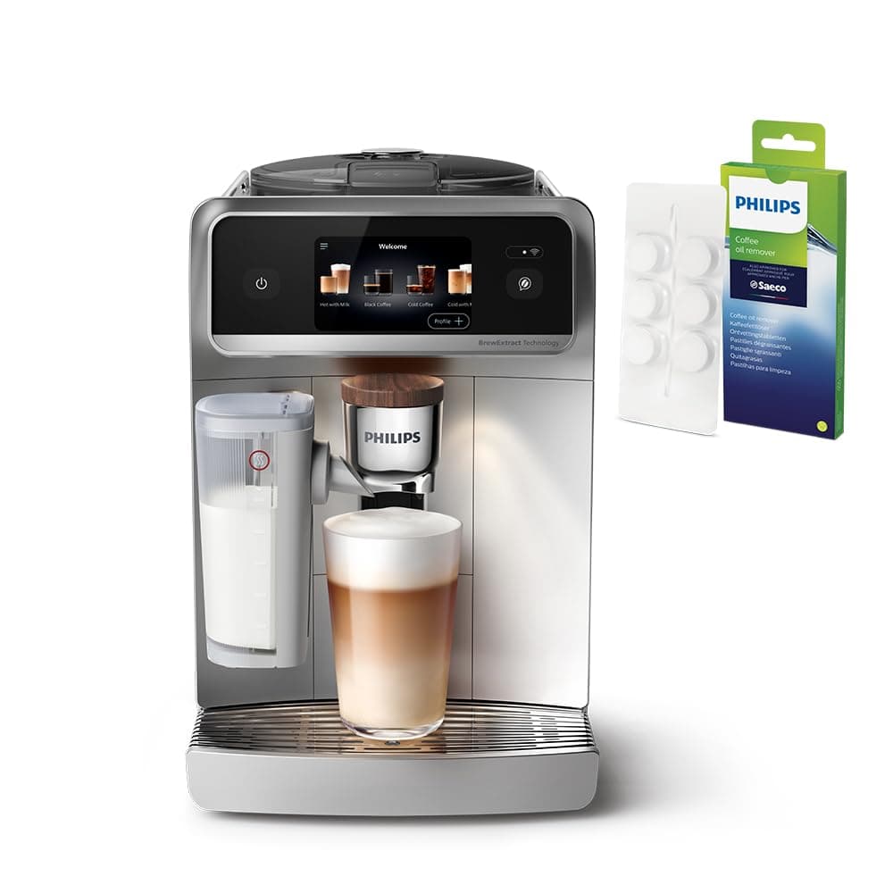 Philips 8000 Serisi LatteGo Pro Café Aromis Kahve Makinesi EP8757/20, Espresso Makinesi Kahve Yağı Çözücü Tablet CA6704/10