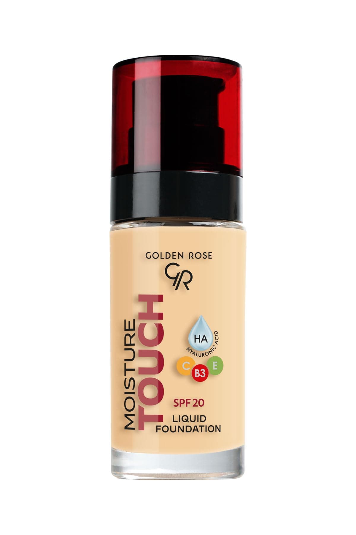 Golden Rose Moisture Touch Foundation No: 105 - Hyaluronik Asitli Nemlendirici Fondöten SPF 20-30 ml