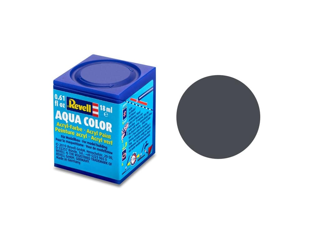 Revell - Su Bazlı Maket Boyası Tank Gri Mat 18 Ml (36178)