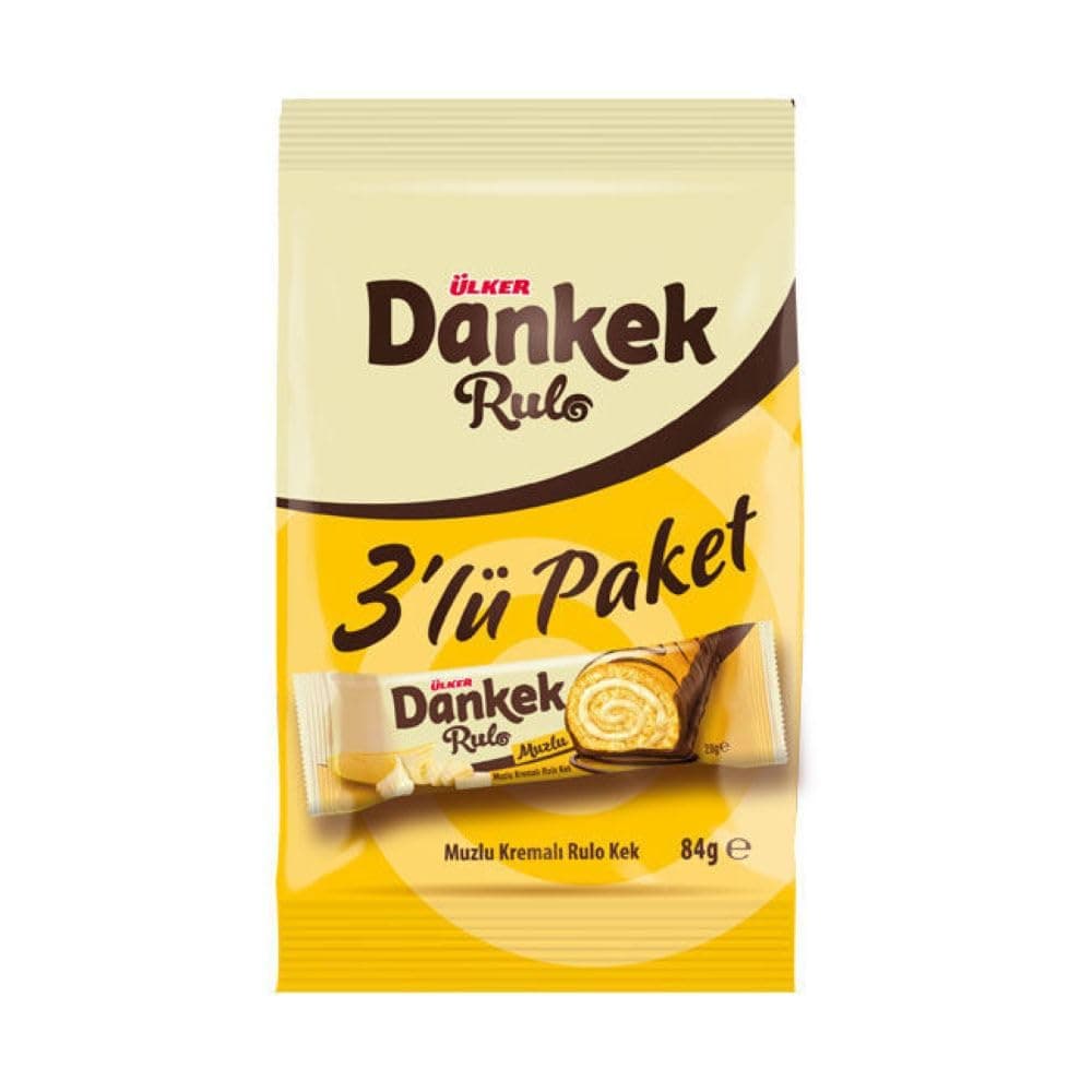 ÜLKER Dankek Muzlu Rulo Porsiyon Kek, 28 Gr, 3'lü Paket
