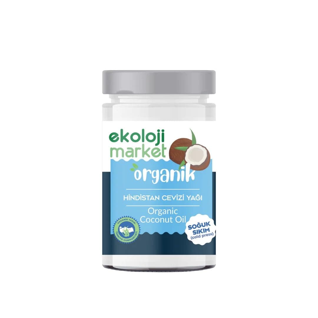 Ekoloji Market Organik Soğuk Sıkım Hindistan Cevizi Yağı 300 gr