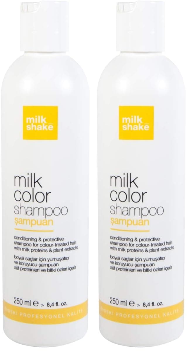 Milk Shake Milk Color Shampoo 250ml - Boyalı Saçlar için Yumuşatıcı ve Koruyucu Şampuan, Süt Proteinleri ve Bitki Özleri İçerir (2 paketi)