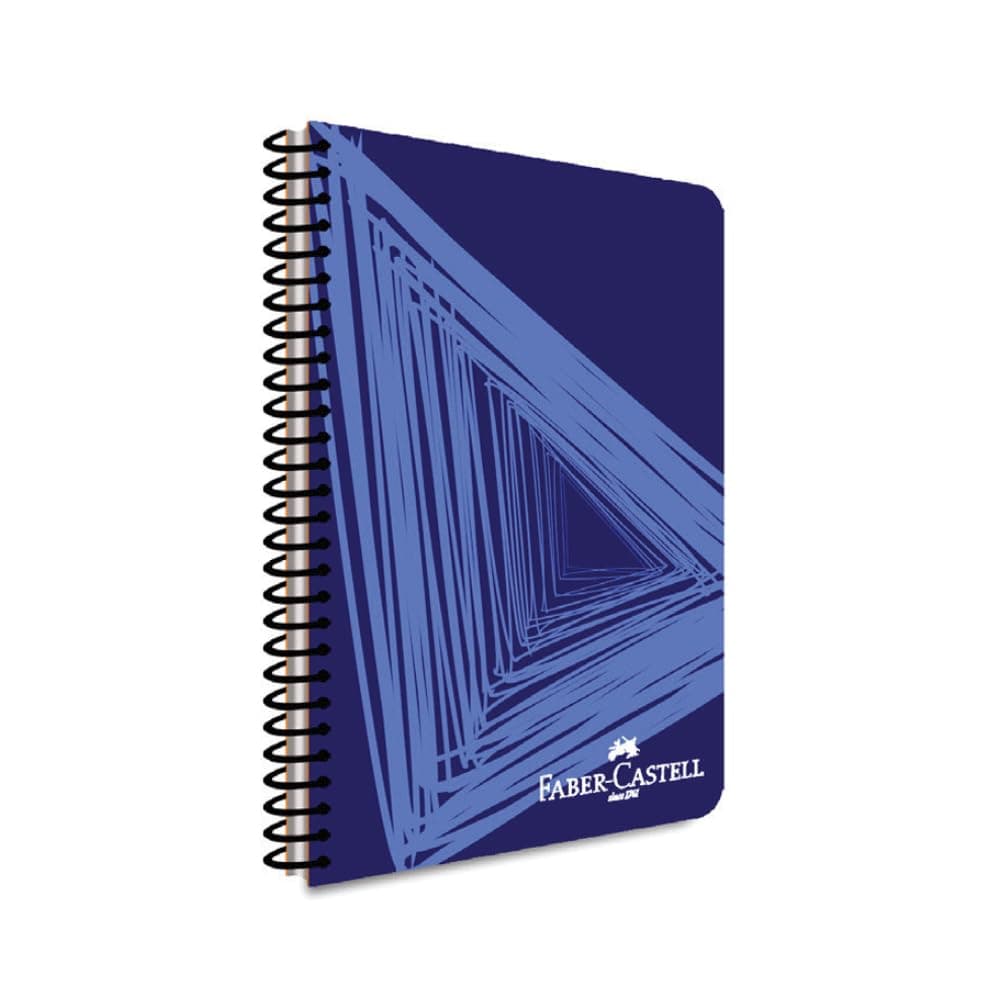 Faber-Castell Dalgalı Tasarımlı Spiralli Defter, A4, 120 Yaprak, 70g Kağıt, Çizgili, 500 Mikron PP Kapak, PET Spiralli, Asorti Renkler, Dayanıklı ve Kullanışlı