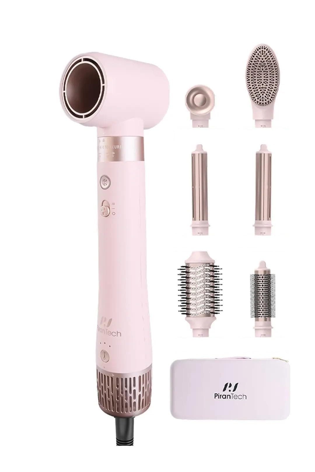 Pirantech KS-611 Airbreeze 6 Başlıklı Saç Şekillendirme Ve Kurutma Seti Bukle, Hacim, Hızlı Kurutma