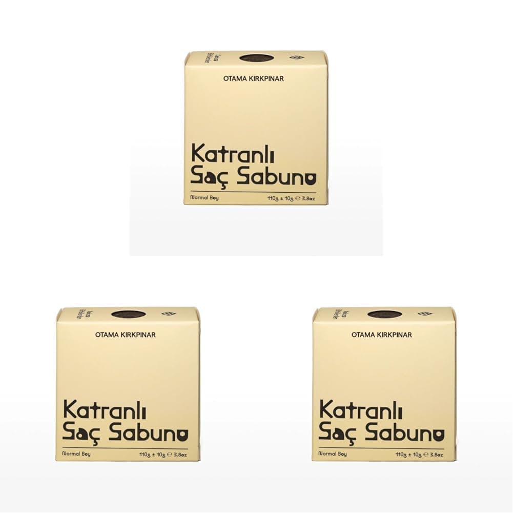 Otama Kırkpınar Doğal Bitkisel Katranlı Saç Sabunu 130 Gr (3 paketi)
