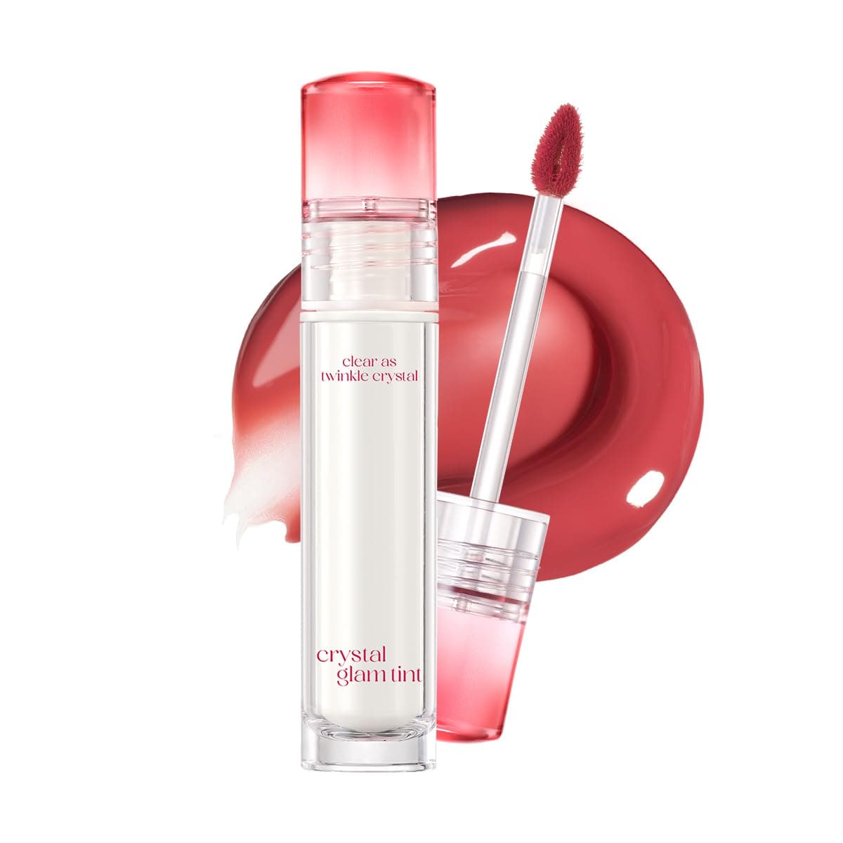 CLIO Yapışkanlık Hissi Vermeyen Yoğun Işıltılı Tint CLIO Crystal Glam Tint (01 Vintage Apple)